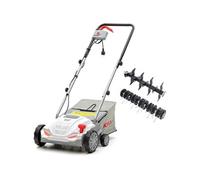 Scarificateur à gazon électrique 1500W, 32cm - Aérateur de pelouse 2en1 scarification & émoussage, bac 30L Entretien gazon IKRA