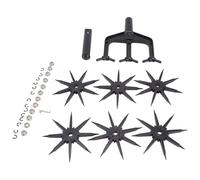 Scarificateur de sol rotatif 2 en 1 pour pelouses ventilées - Outil de jardin ergonomique pour labourer efficacement le sol