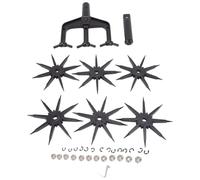 Scarificateur de sol rotatif pour jardin - Outil de labour conçu pour une aération efficace et un entretien des pelouses