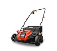 Scarificateur électrique FUXTEC, aérateur de gazon avec 1300 watts de puissance, largeur de travail 32 cm et réglages de profondeur de -12 à +10 mm, bac de ramassage 40 L