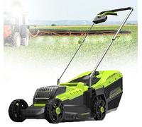 Scarificateur électrique sans fil 2 en 1 avec moteur sans balais, 3 profondeurs réglables pour des pelouses et des jardins sains