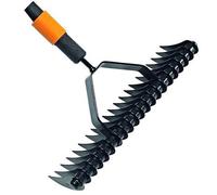 Fiskars Scarificateur manuel, Tête d'outil QuikFit, Largeur: 37 cm, Noir/Orange, QuikFit, 1000655