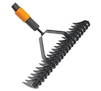 Fiskars Scarificateur manuel, Tête d'outil QuikFit, Largeur: 37 cm, Noir/Orange, QuikFit, 1000655