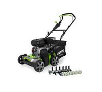 Scarificateur Thermique 5,4 CV - Scarificateur & Démousseur Pelouse 2000 m², Largeur 40cm, Réglable, Bac 45L