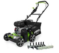 Scarificateur Thermique 5,4 CV - Scarificateur & Démousseur Pelouse 2000 m², Largeur 40cm, Réglable, Bac 45L VITO