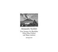 Scarlatti Alessandro - 2 Sonaten fur Altblockfloten und Basso Continuo