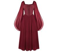 Scarlet Darkness Déguisement de Pirate médiéval de la Renaissance avec | Idéal pour les salons de renne, les costumes de fées, les déguisements de princesse, les fêtes de pirates