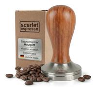 Scarlet Espresso | Tamper « Classic » avec manche ergonomique en bois précieux, pour un expresso parfait, outil de barista