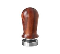 Scarlet espresso - Tamper « Perfetto » pour barista - Calibré à une pression de contact de 35 lbs - Avec manche en aluminium ou en bois précieux et base en acier inoxydable de précision (bois de
