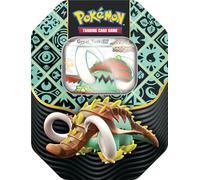 Scarlet & Violet-Paldean Fates Tin - Great Tusk ex (1 Carte en Aluminium et 4 boosters)