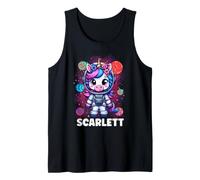 Scarlett Unicorn Astronaute de l'espace Débardeur