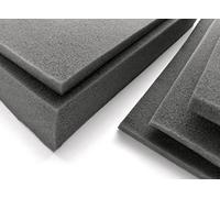 Scarnatti Matelas en Mousse mi-Dur, Mousse RG28/44, Panneau de Mousse, Gris - 200 x 90 x 2 cm