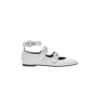 Scarosso, Femme, Chaussures, Blanc, Taille: 37 1/2 EU Ballerines Linda II Blanc Verni