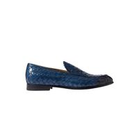 Scarosso, Homme, Chaussures, Bleu, Taille: 42 1/2 EU Mocassins en cuir tressé Vittorio