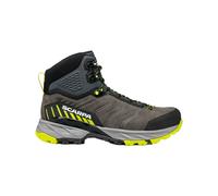 Scarpa - Chaussures de randonnée en GORE-TEX - Rush Trek GTX Titanium Lime pour Homme en Cuir - Taille 41,5 - Gris Gris 41,5