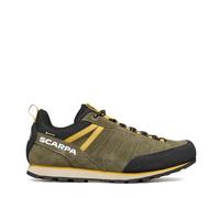 SCARPA Crux 2 GTX Chaussures d'approche imperméables Gore-TEX légères en daim pour homme pour la randonnée et la marche, Kalamata/Curry au citron, 9.5-10