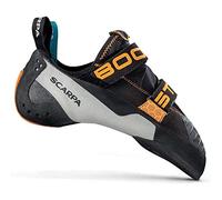 Scarpa Homme Booster Chaussons d'escalade, Black-Orange FZC, 44.5 EU