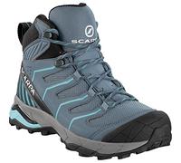 Scarpa Maverick Mid GTX WMN, Bottes de randonnée pour Femme, Gris/Turquoise (Storm Gray Aqua Gore Tex Sht Crossover), 38.5 EU