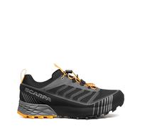 SCARPA Ribelle Run 2 GTX Chaussures de trail imperméables en Gore-Tex pour homme - Légères et performantes, Gris foncé/safran, 47 EU