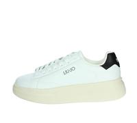 Scarpa uomo Liu-Jo sneakers Big 01 in pelle bianco/ nero US24LJ03 7B4027PX474S1005 43