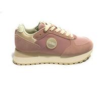 Scarpe donna Colmar sneaker Travis Authentic high outsole 051 suede/ mesh rosa/ beige DS24CO03 39