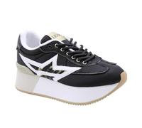 Scarpe donna Liu-Jo Dreamy 05 sneaker Nylon/Pony hair black/white D25LJ03 BF4041 TX428 37