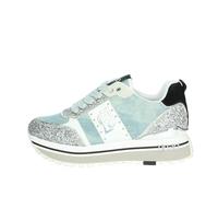 Scarpe sneaker Liu-Jo Maxi Wonder 71 denim/glitter/cow suede denim/silver donna DS24LJ14 BA4055 TX393 37