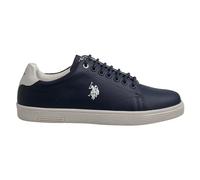 Scarpe U.S. Polo sneaker Hummer001 in pelle dark blue/ white uomo US24UP09 43