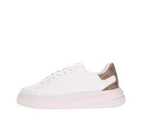 Scarpe uomo Guess sneaker Elba carryover in pelle white/ beige US24GU02 FMPVIBLEA12 39