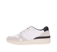Scarpa uomo Liu-Jo sneakers Walker 01 in pelle/ suede bianco/ nero U24LJ02 7B3001 43