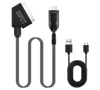 Scart vers Hdmi Convertisseur Péritel vers HDMI vec câble HDMI Adaptateur Péritel pour TV,DVD,VHS,VCR,Projecteurs pour Convertisseur Vidéo Audio HD 720P/1080P