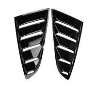 SCARXUSV Louvres Fenêtre Arrière Couvre Vent Latéral Pare-Brise Pour F&ord Pour Mustang 2015 2016 2017 2018-2021 Accessoires Voiture Stores Fenêtre Modifiés Pare-soleil pour vitres voiture(Noir brilla