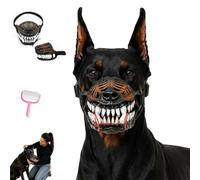 Scary Dog Muzzle with Teeth,Hell Hound Monster Muzzle with Adjustable Strap