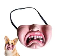 Scary Face Cover for Dogs | Funny Latex Realistic Soft Costume | Pet Hallow