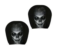 Scary Headrest Covers - 2 Piece Elastic , Funny Halloween Car Decor