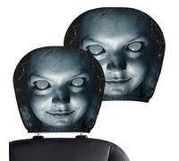 Scary Headrest Covers for Cars |Double-Sided Printing Car Headrest Cover