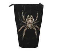 Scary Spider Trousse rétractable verticale, facile à utiliser, taille réglable selon les besoins, Noir , Taille unique, Cartable