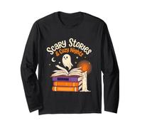 Scary Stories and Cozy Nights Book Halloween for Book Manche Longue
