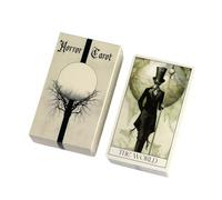 Scary Tarot Cards, Themed Board Game, Mysterious Divination Set, Spooky Family Gathering Entertainment, Creepy Beginner Spiritual Practice Tool, Card Gear for Men, Women, Clubs, 10.3x6.0cm
