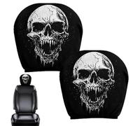 Scary1 Headrest Covers for Cars 2 Pieces Universal Funny Spooky Decor1