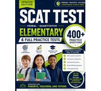 SCAT Test Prep - Elementary Level: 4 Full-Length Practice Tests for the CTY Gifted and Talented Program (Grade 2 and Grade 3)