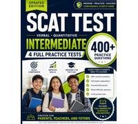 SCAT Test Prep - Intermediate Level: 4 Full-Length Practice Tests for the CTY Gifted and Talented Program (Grade 4 and Grade 5)