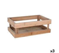 Scatola portaoggetti Inde Bamb? 26,5 x 16,2 x 10 cm (3 Unit?)