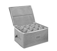Scatola Portaoggetti per Tazze - Contenitore con Divisori Imbottiti per Conservazione Vetreria, Custodia Resistente per Bicchieri da Vino | Organizzatore Pratico per Trasloco, Cucina, Dispensa, Casa