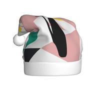 SCAUA Chapeau de Noël minimaliste art moderne, chapeau de Père Noël pour adultes, chapeaux de Noël pour décoration de fête festive du Nouvel An