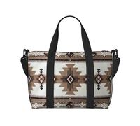 SCAUA Sac à main noir et blanc imprimé vache pour voyage, sac de sport à main, sac de voyage à bandoulière pour homme et femme, Amérindien., Taille unique