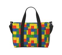 SCAUA Sac à main pour chien, sac de sport, sac de voyage, sac à bandoulière pour homme et femme, Brique colorée., Taille unique