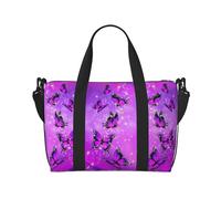 SCAUA Sacs à main chauve-souris d'Halloween pour voyage, sac de sport, sac de voyage, sac de voyage à bandoulière pour homme et femme, papillon, Taille unique