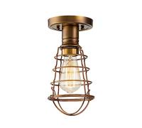 SCB36 Elstead Quoizel Mixon Plafonnier demi-affleurant en laiton vieilli