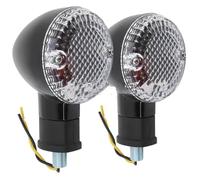 SCBSTKBGGW Clignotants Moto pour Yamaha pour Bolt XV950 C R pour Spécifications 2014-2018 Moto Avant Arrière Clignotant Rétro Indicateur Lampe Clignotante(Black+Clear)